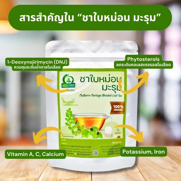 สารสำคัญในชาใบหม่อนผสมมะรุม